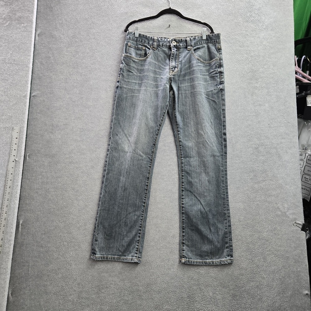 Ecko Unltd. Men Jeans 34X32 Gray Denim 714 Straight Fit‎ 30" Inseam